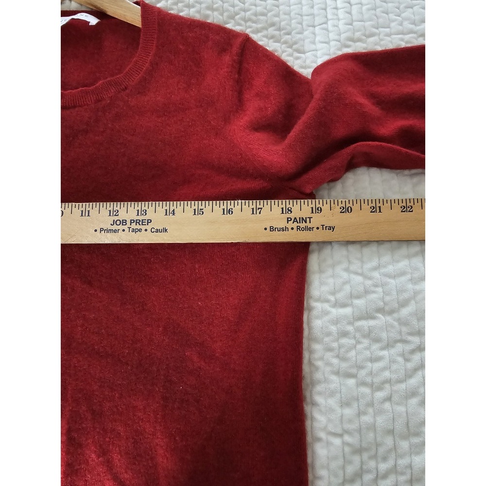 Everlane Maroon 100% Cashmere Luxury Casual Womens Crewneck Sweater Large - Picture 5 of 6